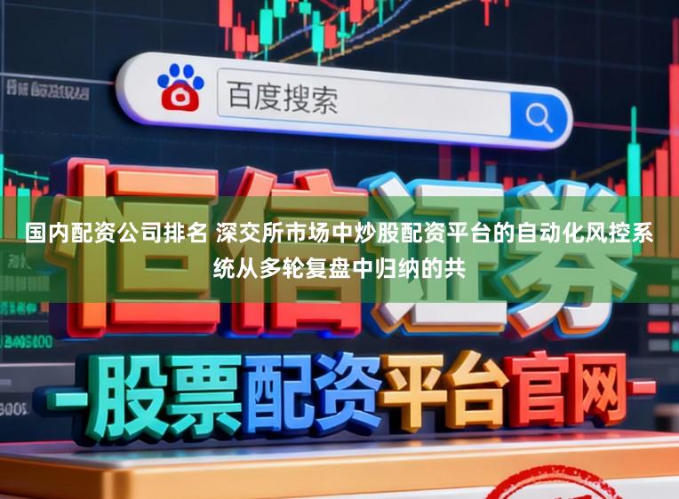 国内配资公司排名 深交所市场中炒股配资平台的自动化风控系统从多轮复盘中归纳的共