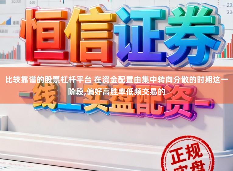 比较靠谱的股票杠杆平台 在资金配置由集中转向分散的时期这一阶段，偏好高胜率低频交易的