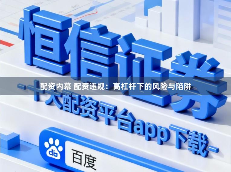 配资内幕 配资违规：高杠杆下的风险与陷阱